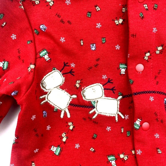 Baby One Piece Size 6m Carter's Christmas Santas Favorite Footed Feet Snap - Picture 4 of 7